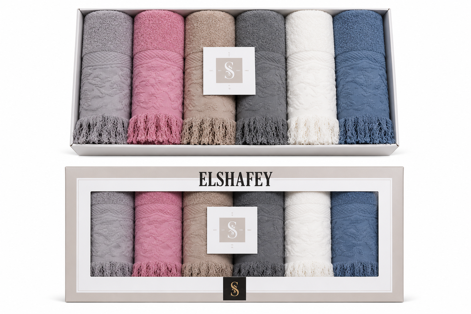 El Shafey Towels 6 Pieces T-02