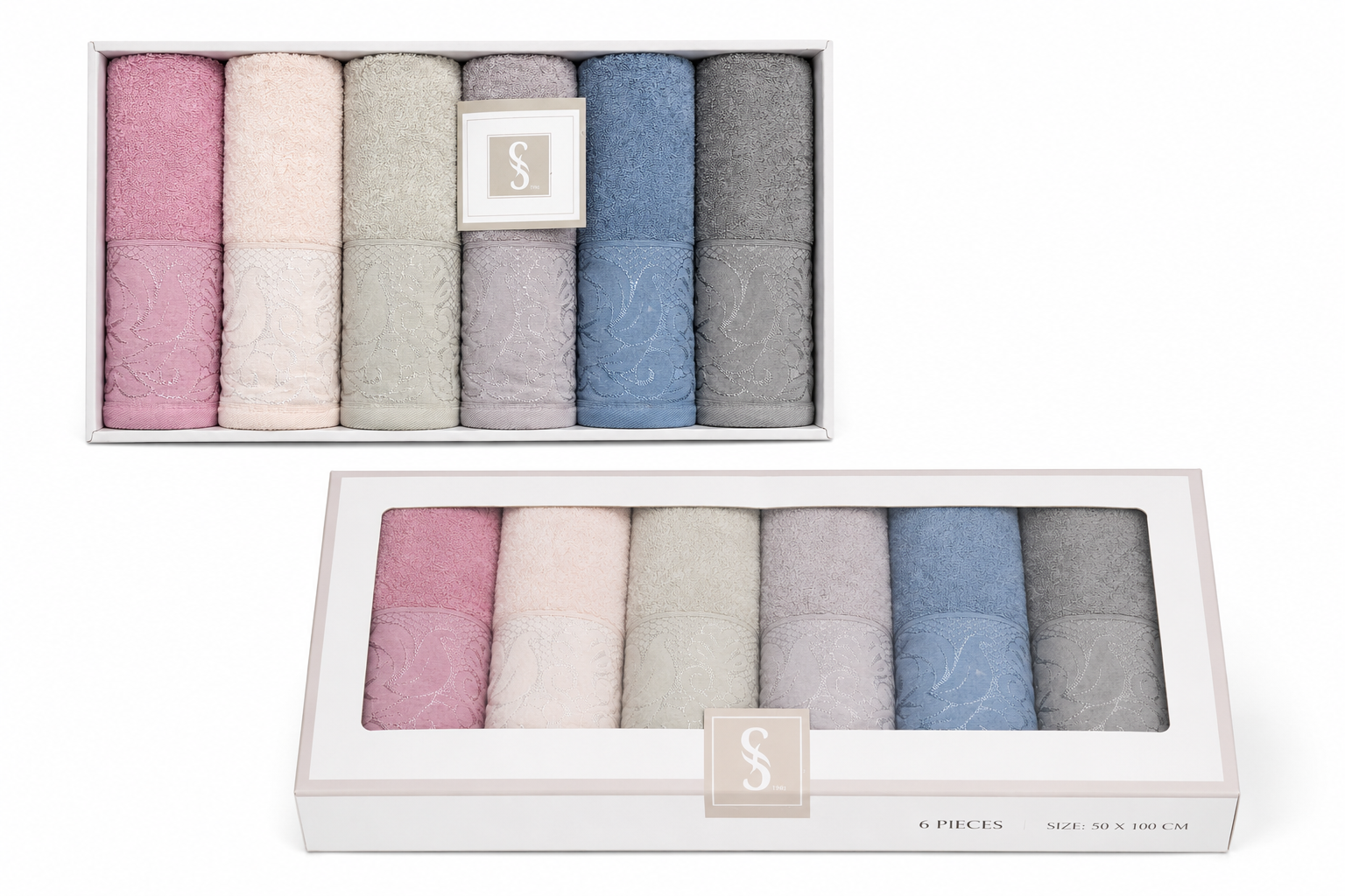 El Shafey Towels 6 Pieces T-04