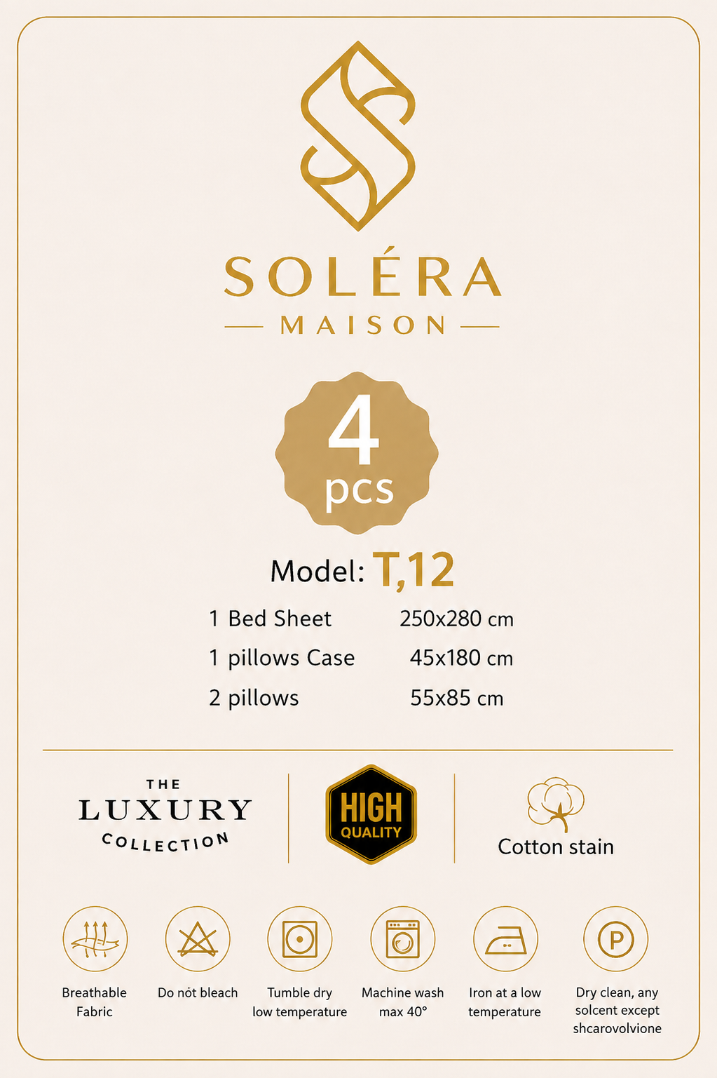 SOLÉRA MAISON model :T12