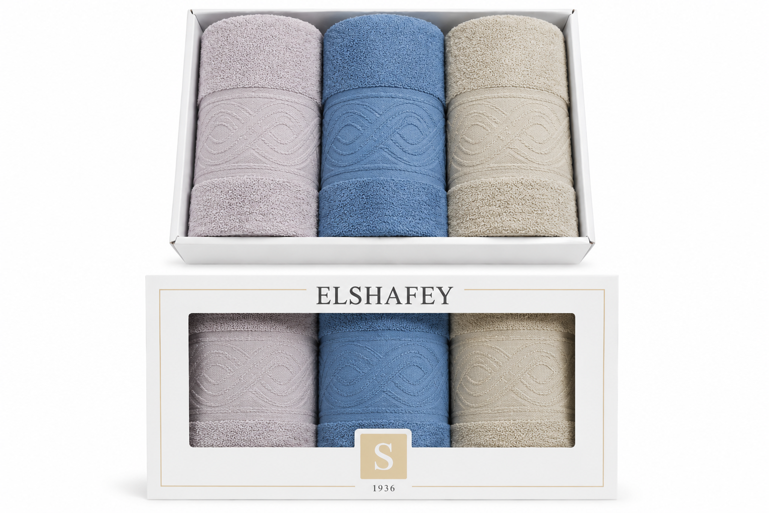 El Shafey Towels 3 Pieces C-02