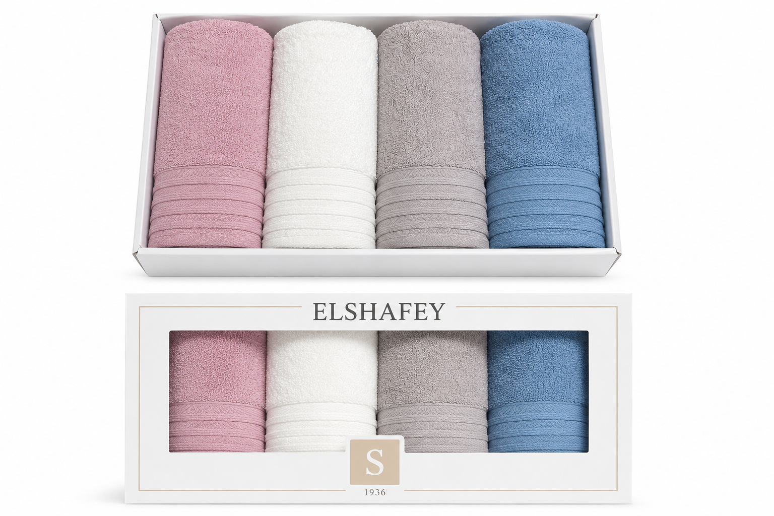 El Shafey Towels 4 Pieces P-08
