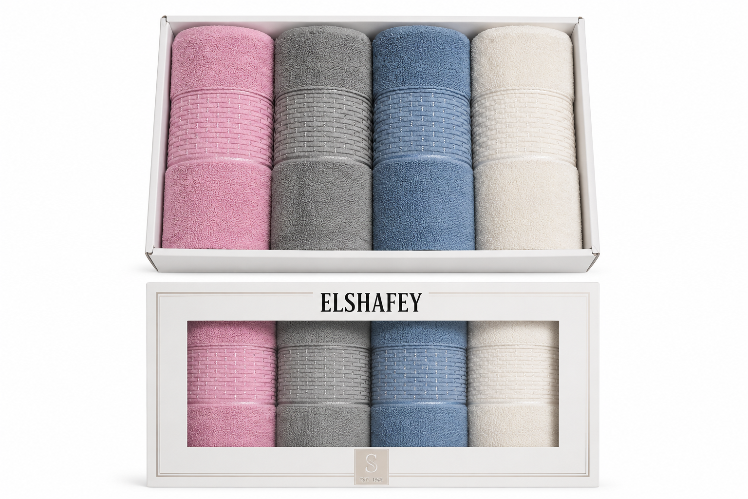 El Shafey Towels 4 Pieces P-03