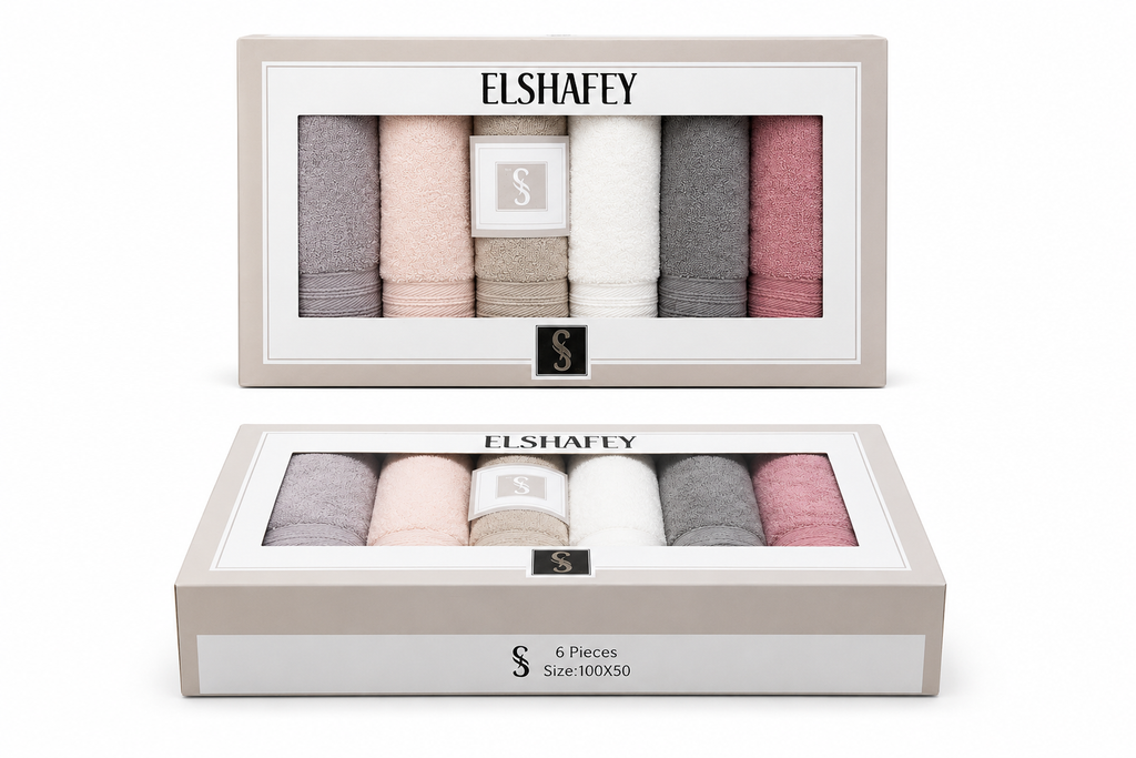 El Shafey Towels 6 Pieces T-01