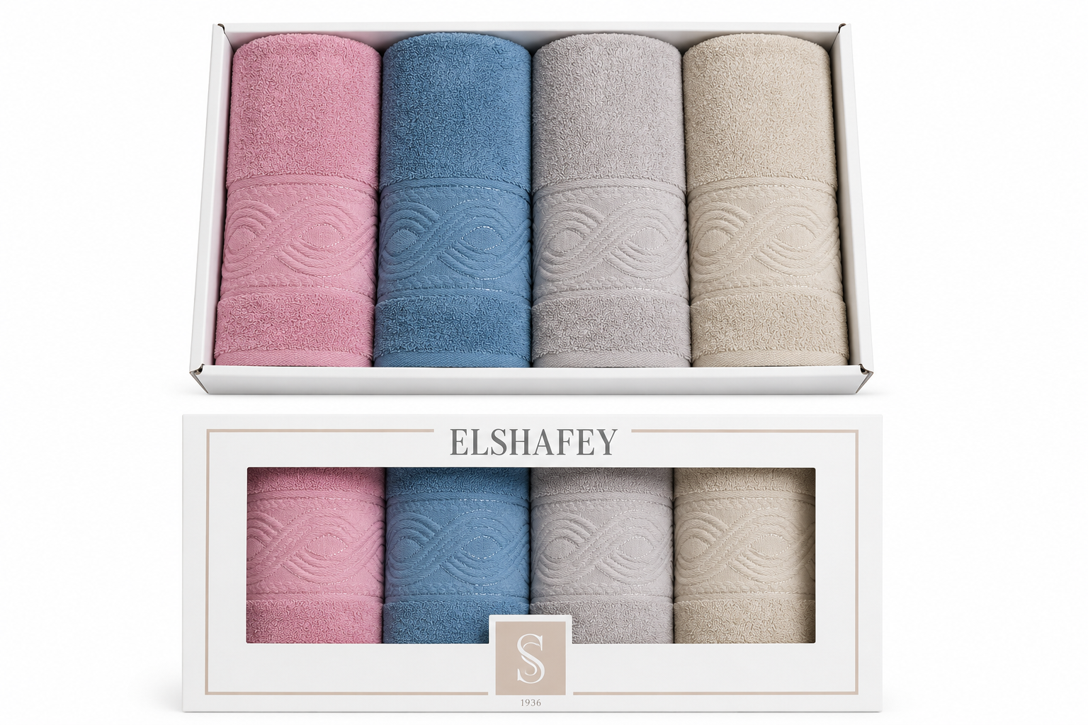 El Shafey Towels 4 Pieces P-05