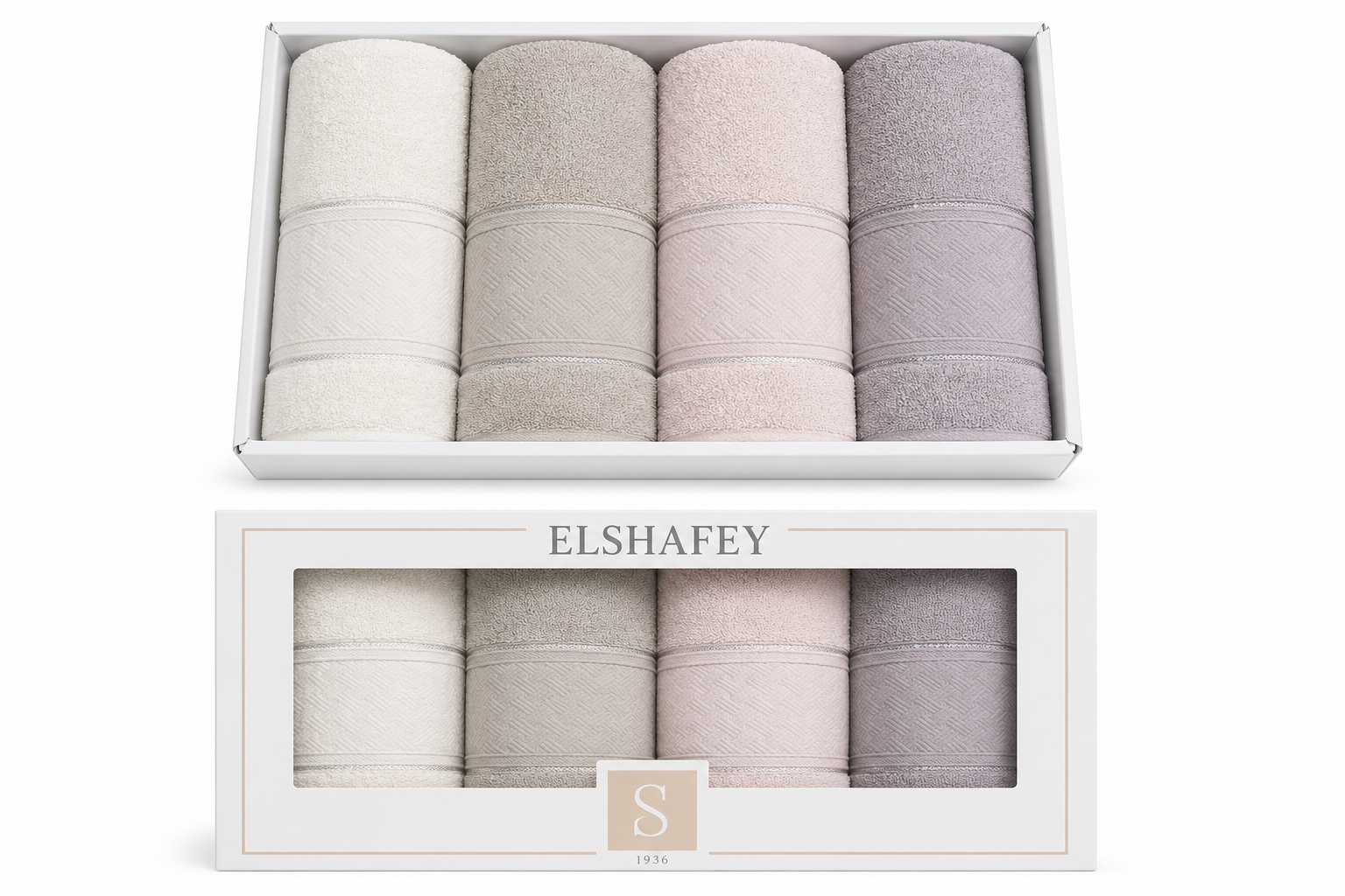 El Shafey Towels 4 Pieces P-07