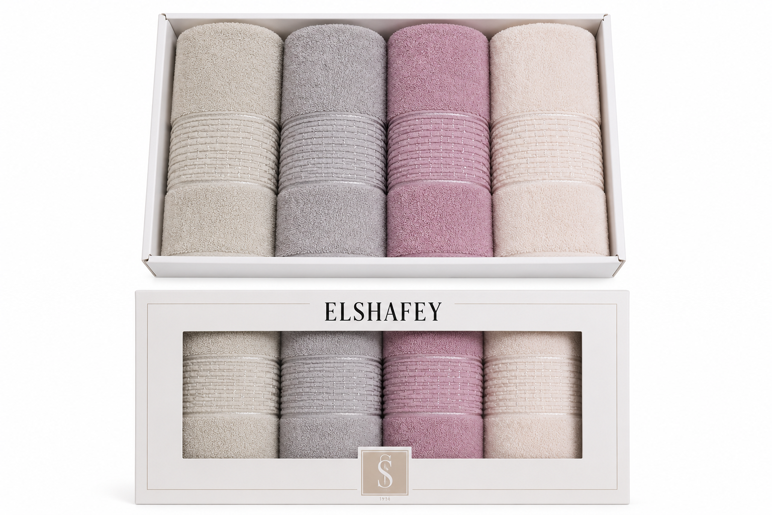 El Shafey Towels 4 Pieces P-04