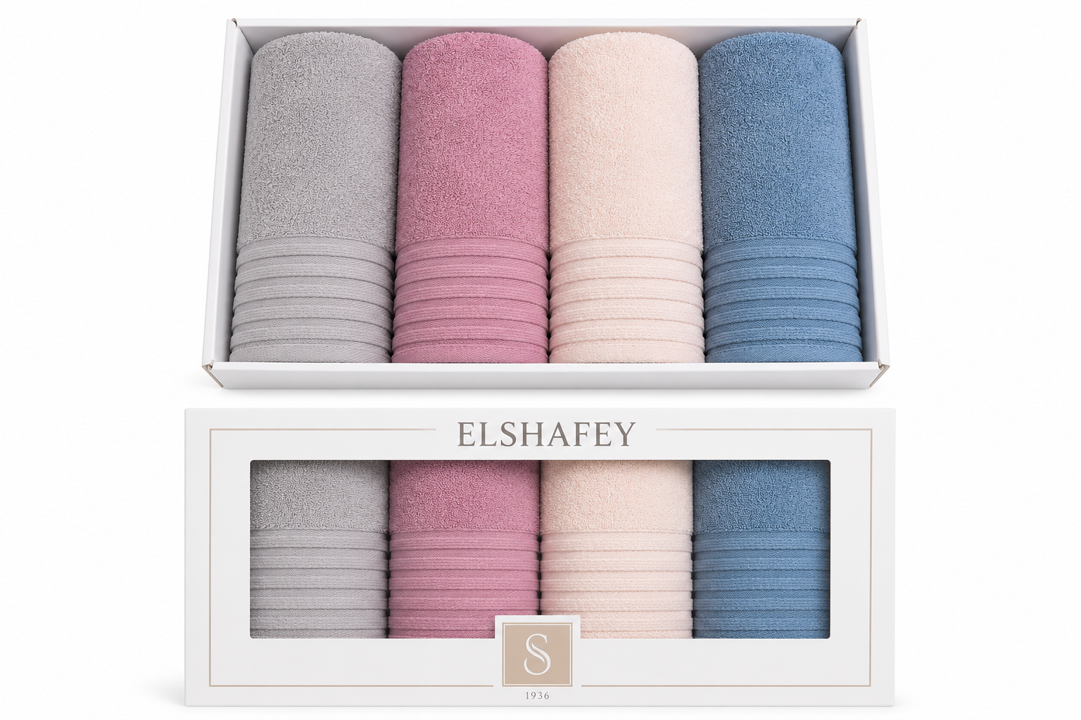 El Shafey Towels 4 Pieces P-06